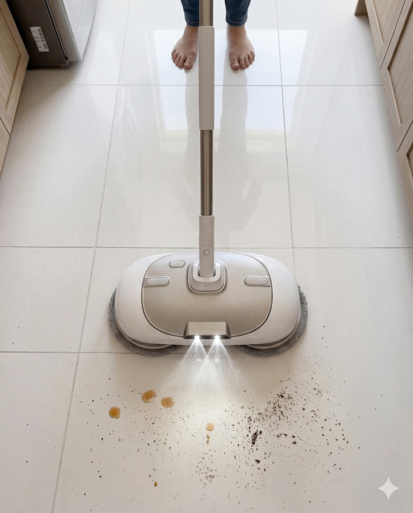 Mop Elétrico Spin 360° + Brindes: Módulos, Tanque e Refis Extras — imagem 6