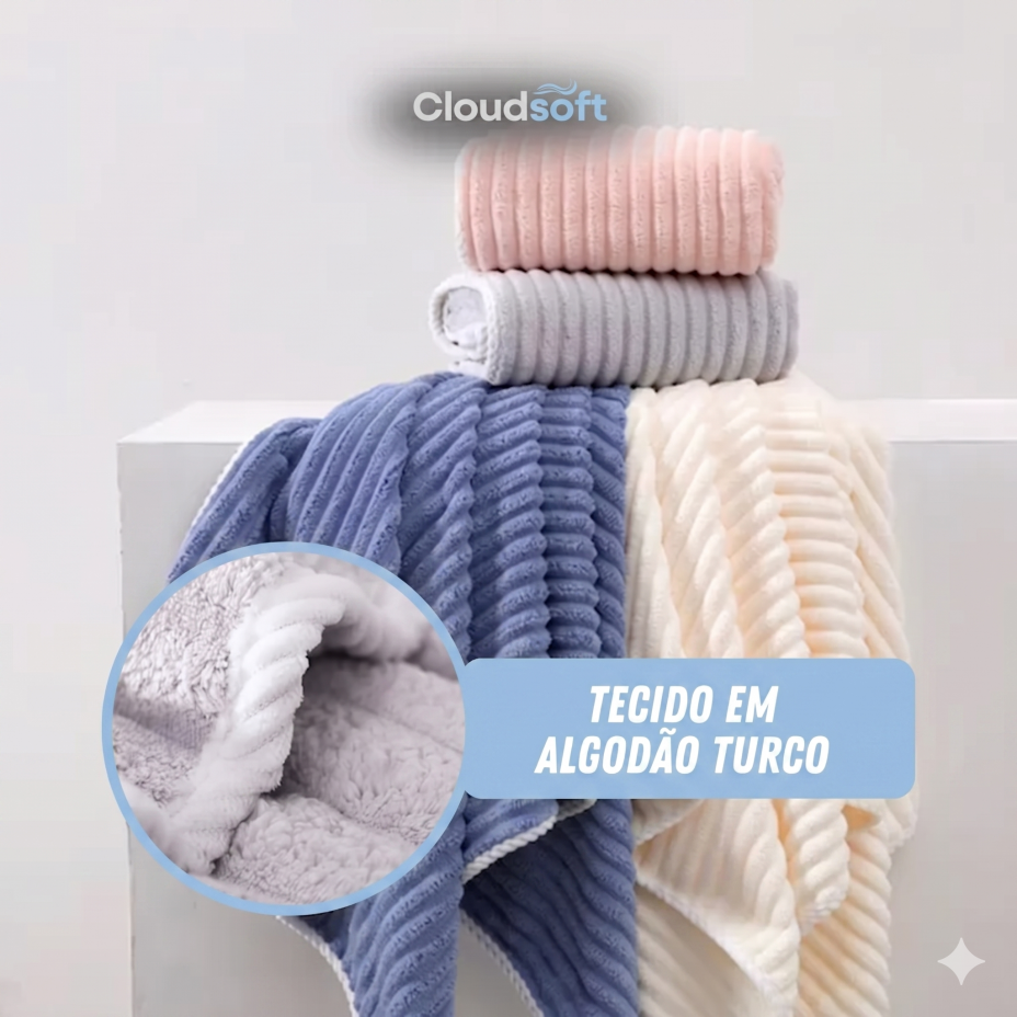 CloudSoft™ Toalha Premium Algodão Turco | Kit 10 Banhão + 10 Rosto (BRINDE) — imagem 3